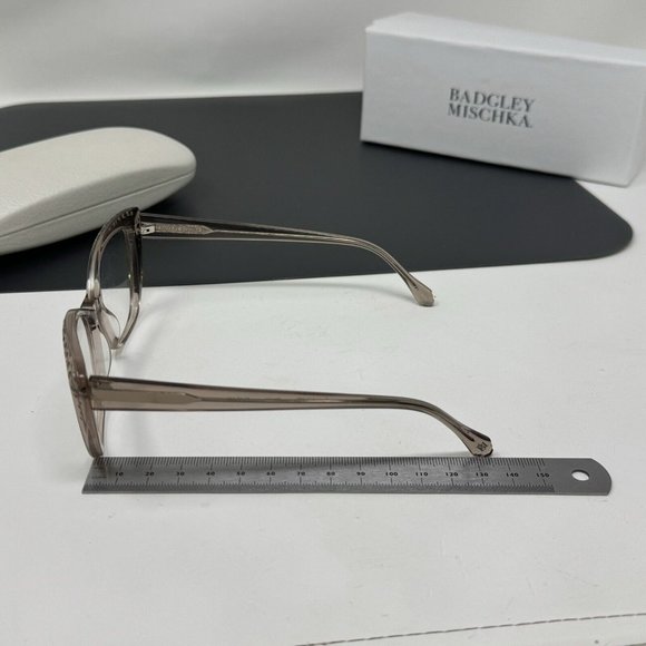 Badgley Mischka Maxina With Gem Stones Almond 52 [] 17 Eyeglasses Frame Cat Eye - Picture 13 of 14